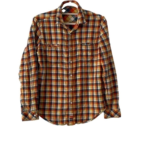 Billabong Tops - Reversible Billabong plaid flanel snap closure flannel long sleeve plaid shirt M